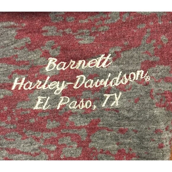 Harley-Davidson Motorcycle Tee Women's XL Embroidered Long Sleeve Biker T-Shirt - Picture 2 of 8